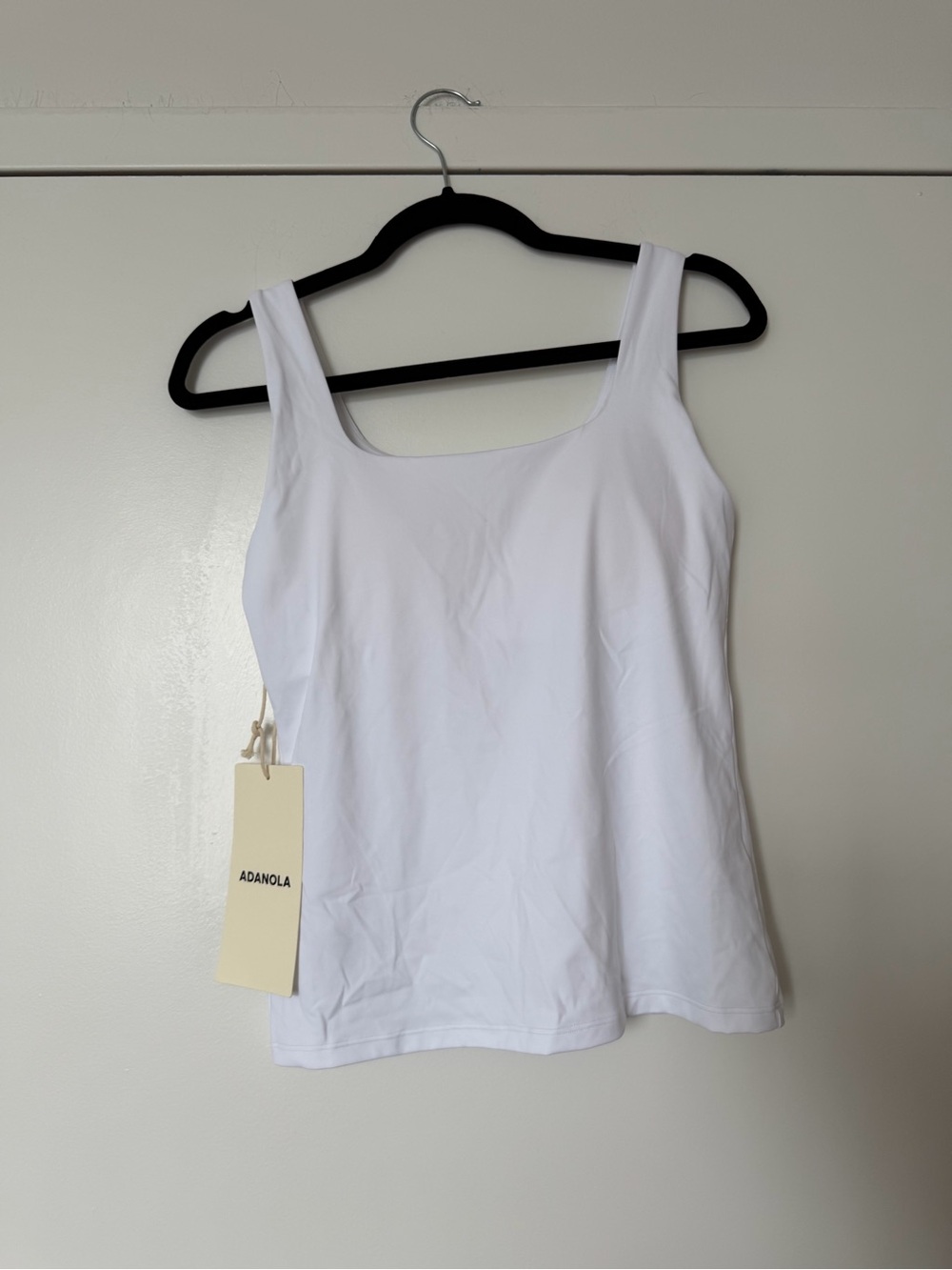 Adanola White Scoop Neck Tank